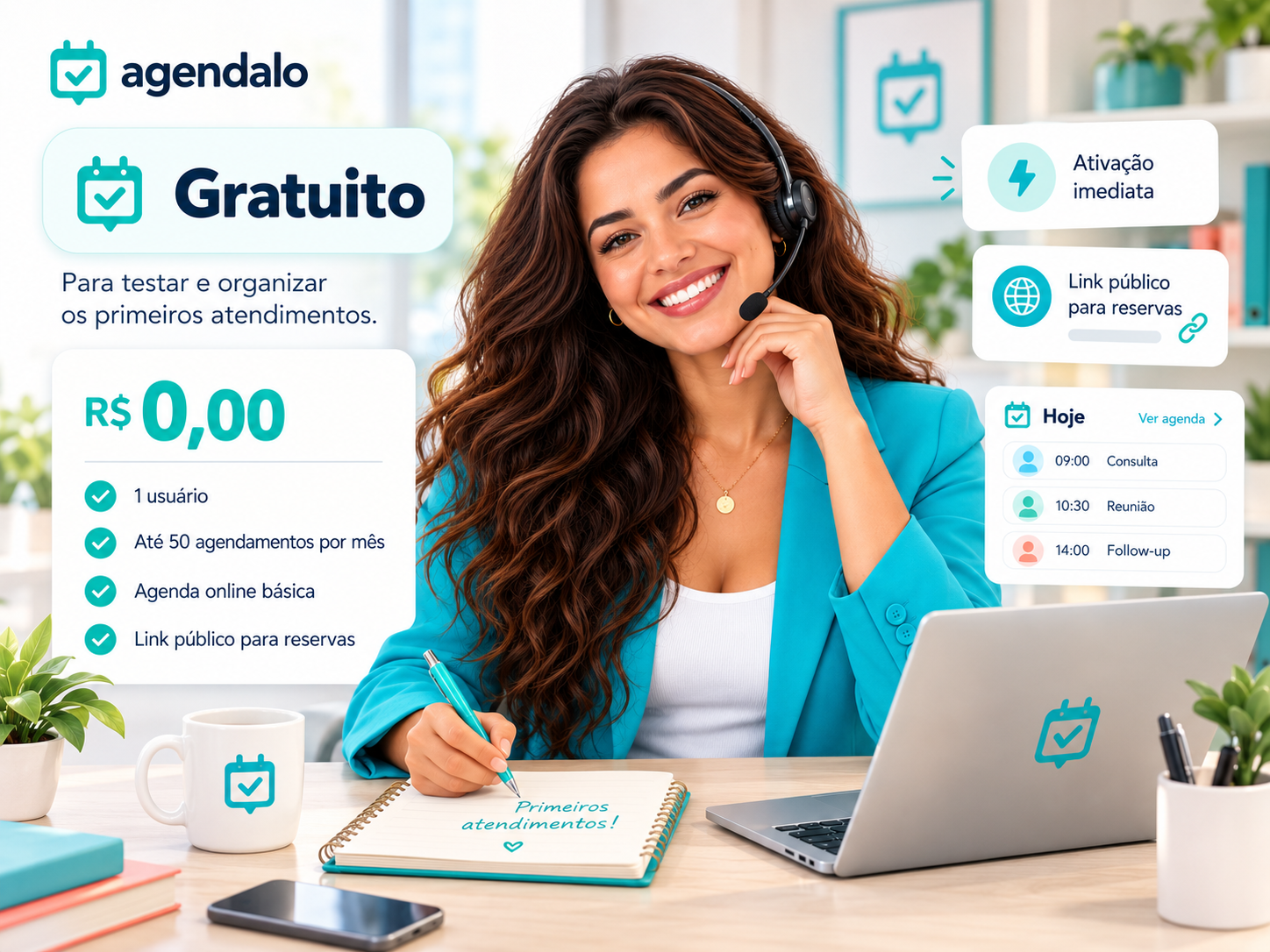 Plano Gratuito do Agendalo